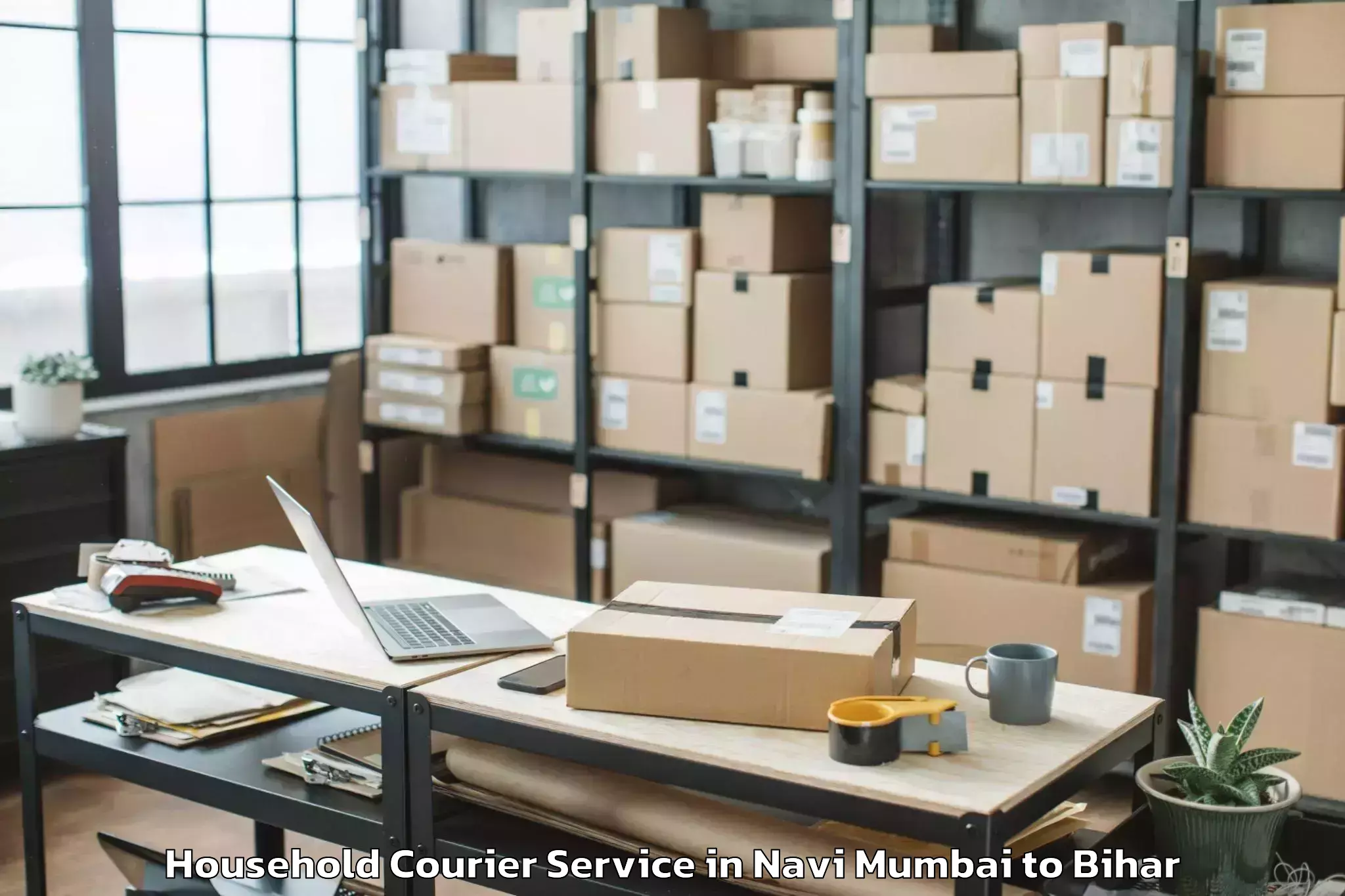 Professional Navi Mumbai to Khusropur Household Courier